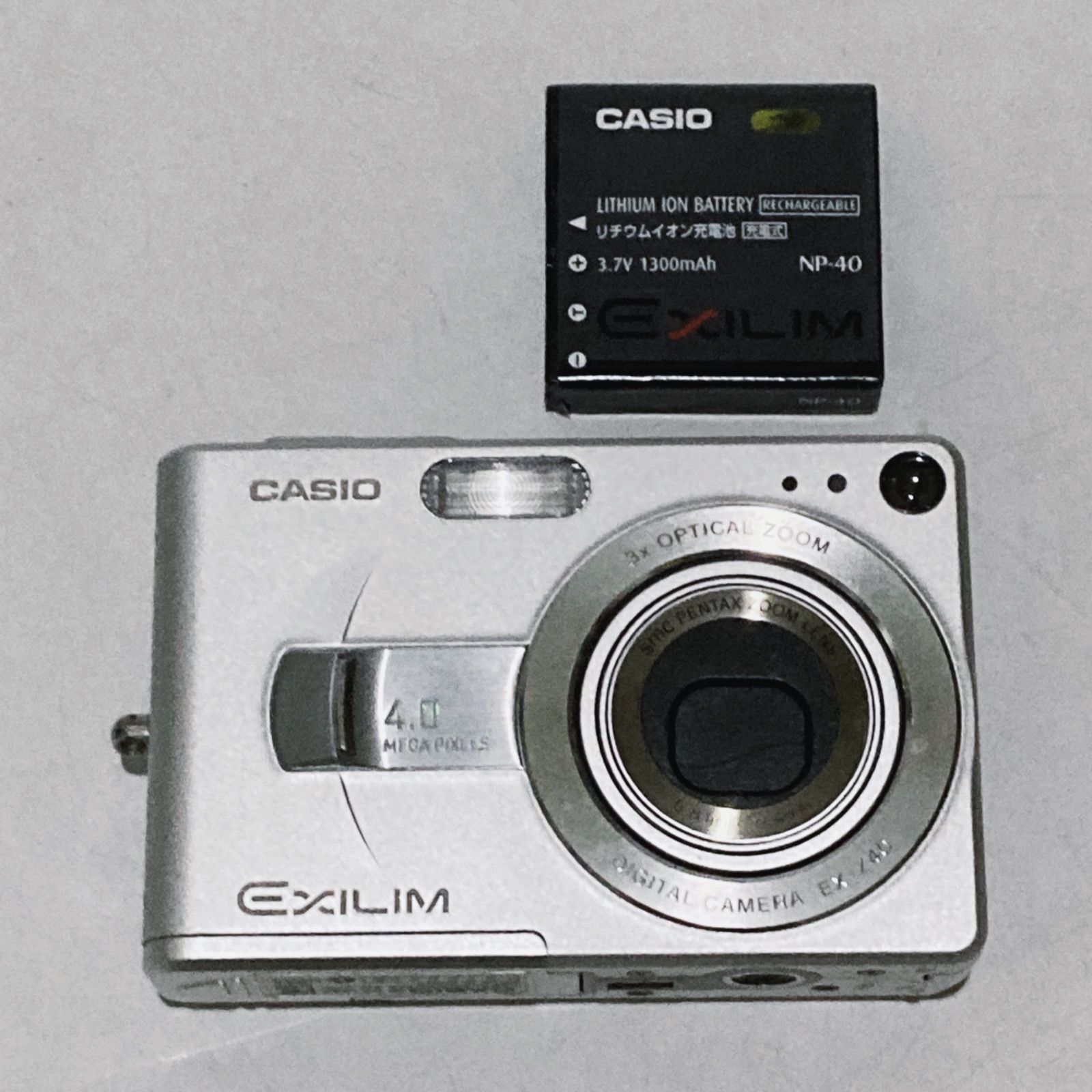 CASIO EXILIM EX-Z40 シルバー オールドコンデジ カシオ デジカメ