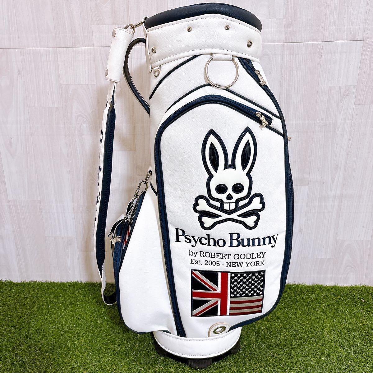Psycho Bunny サイコバニー キャディバッグ ゴルフバッグ カート