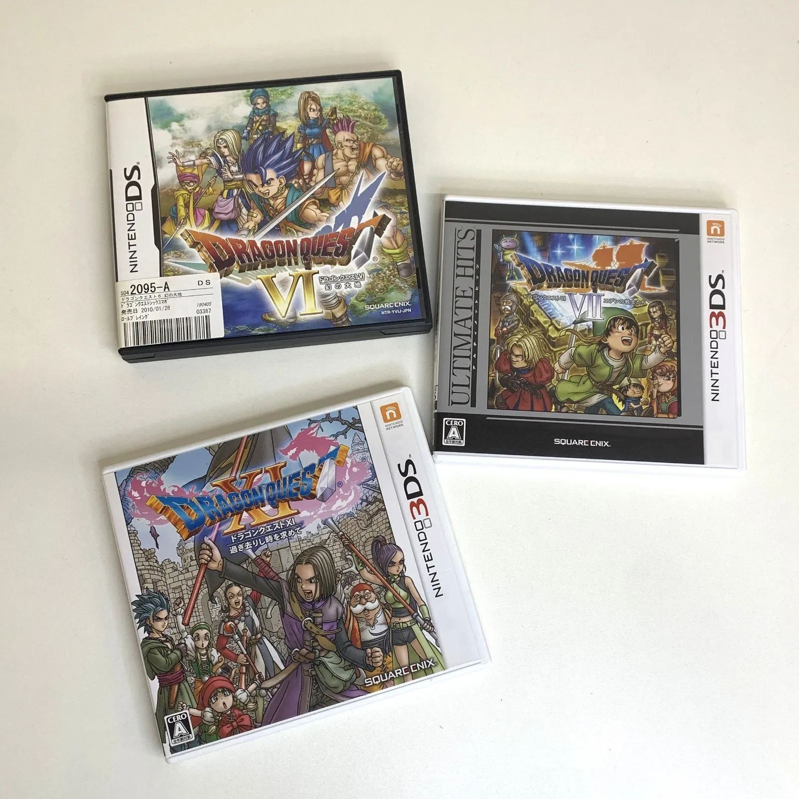 現状品】Nintendo DS ソフト SQUARE ENIX DRAGON QUEST Ⅵ Ⅶ XI