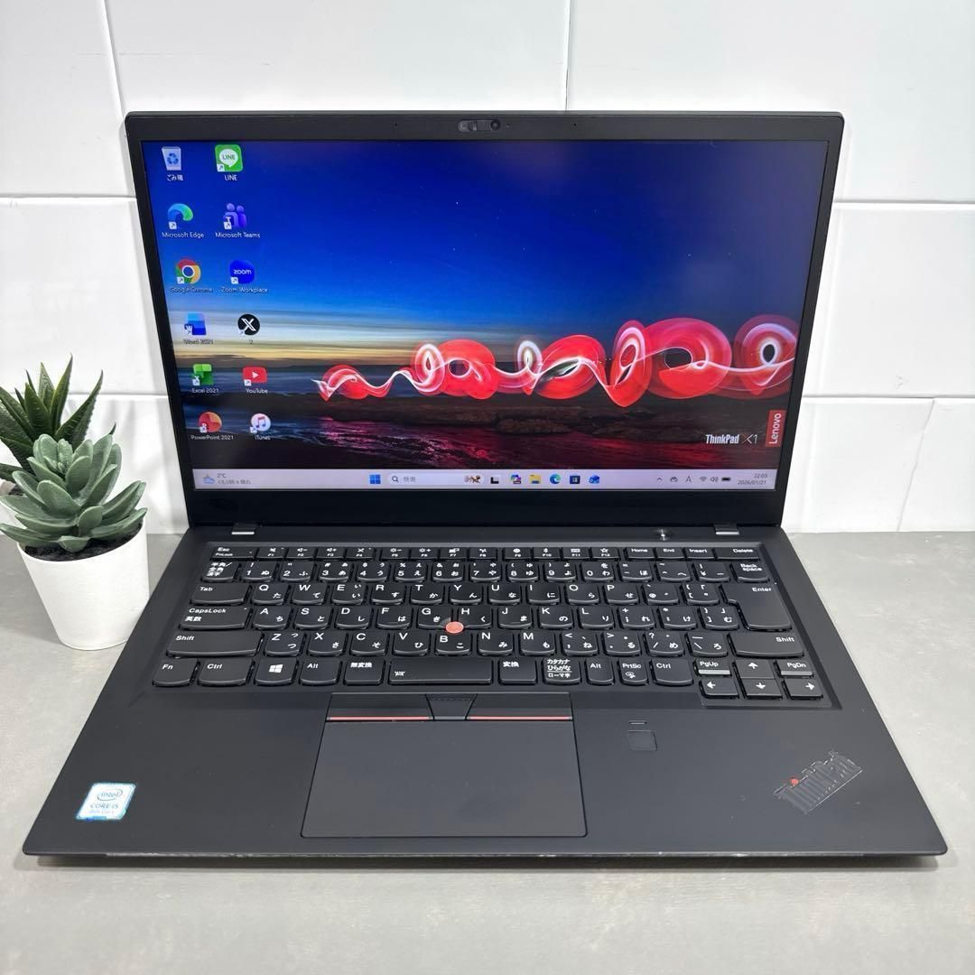 高性能】ThinkpadX1カーボン☘8世代i5☘️NVMe512GB - メルカリ