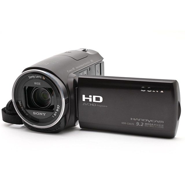 美品＞ SONY HDR-CX670 ボルドーブラウン｜HDビデオカメラ Handycam