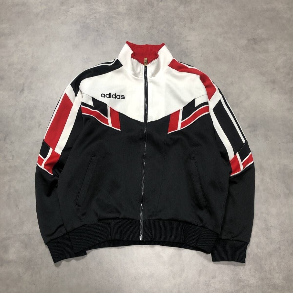 GQ4826◇adidas：90's トラックジャケット◇ブラック系 デサント製