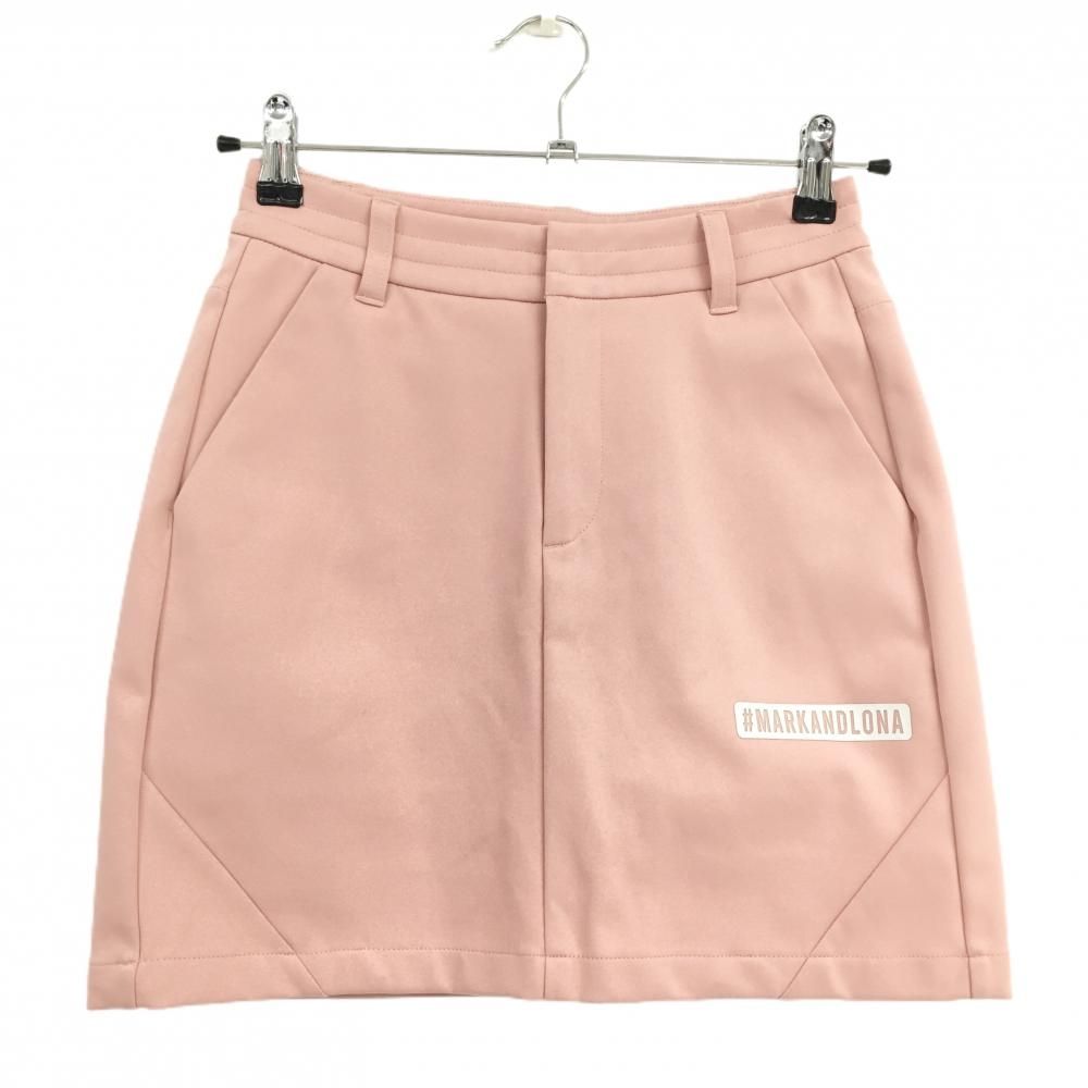 美品】マークアンドロナ ストレッチスカート ピンク 後ろスカル 内側