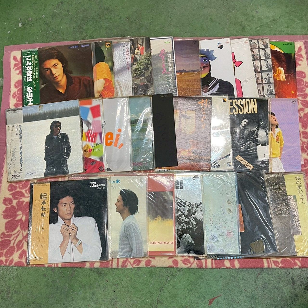 LP 邦楽レコード まとめ売り 27枚セット 松山千春 サザン RC