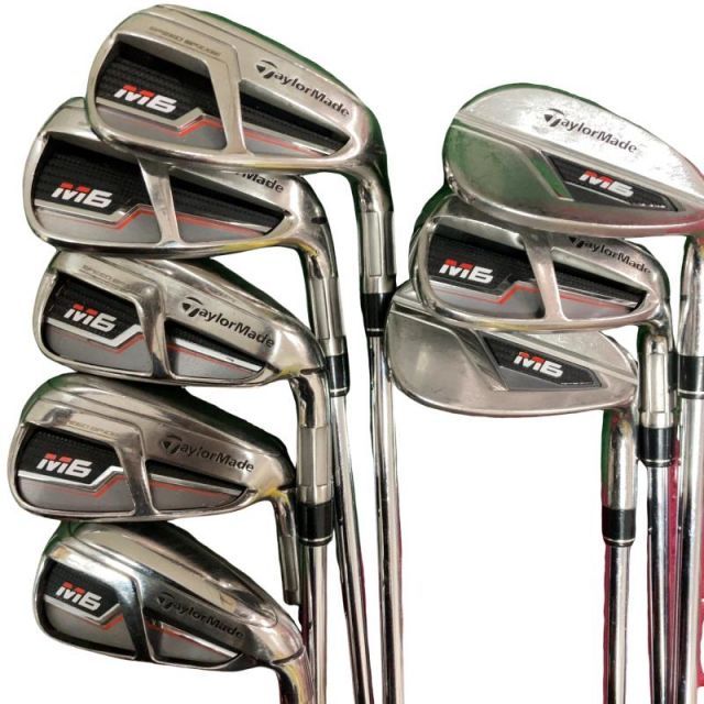 中古】 テーラーメイド M6 8S アイアンセット IR RE-AX 85 STEEL