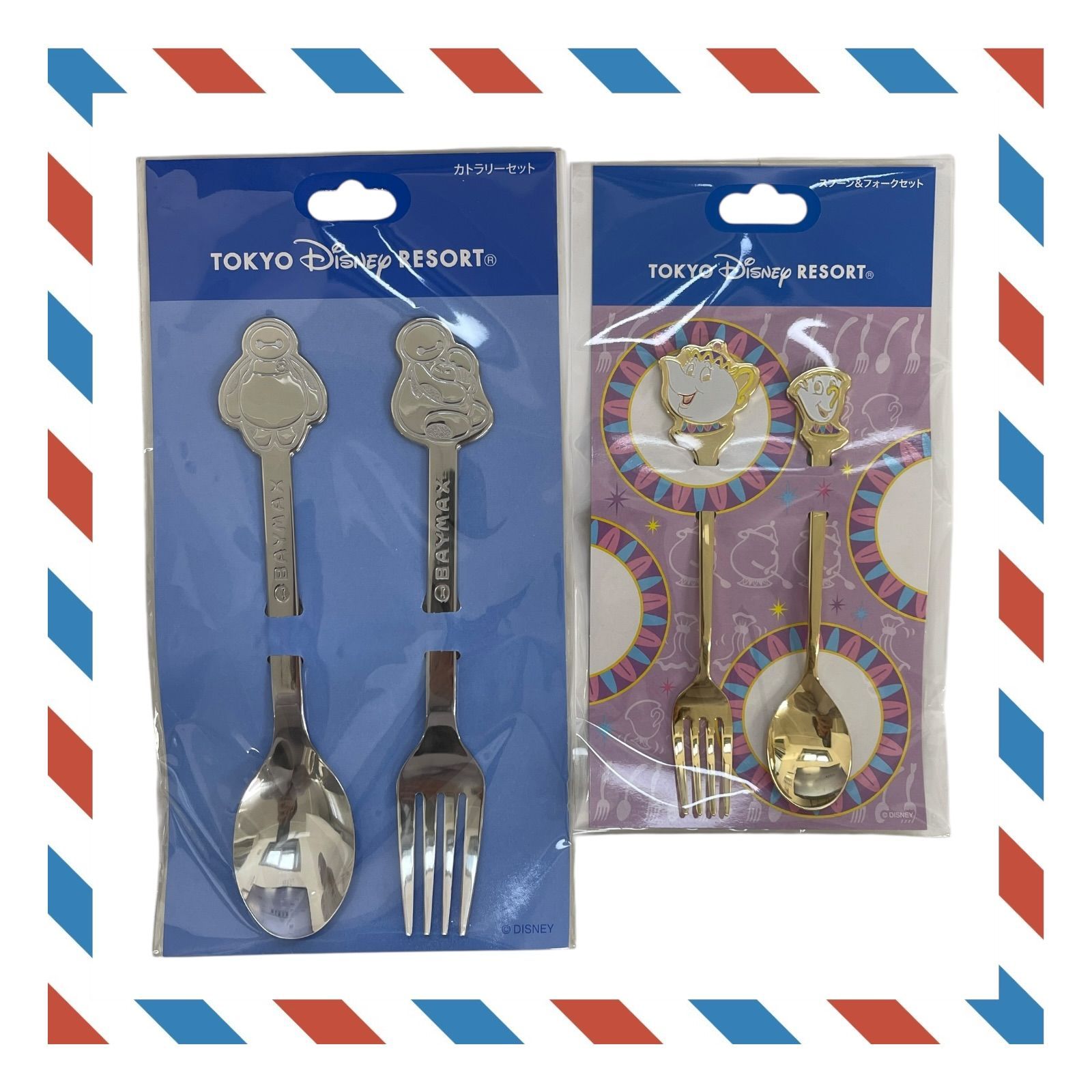 ディズニー お箸＆カトラリーセット＆ラテアートシート③【7点セット