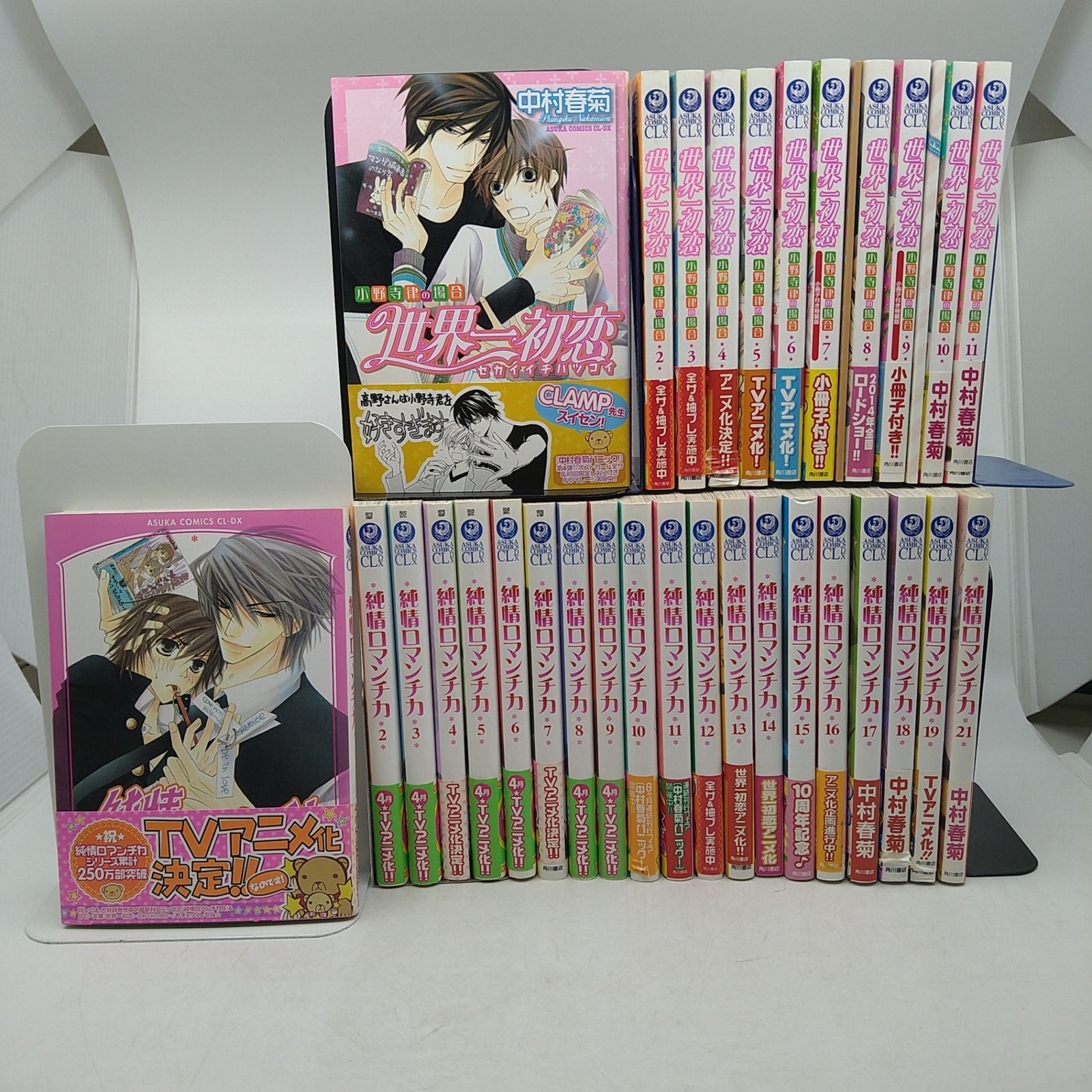 純情ロマンチカ1~21巻セット（20のみ欠品）世界一初恋1～11巻セット 計