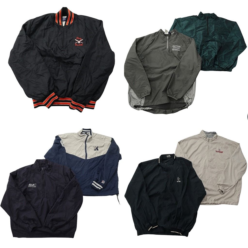 古着卸 まとめ売り ハーフジップ プルオーバー MIX ジャケット 7枚