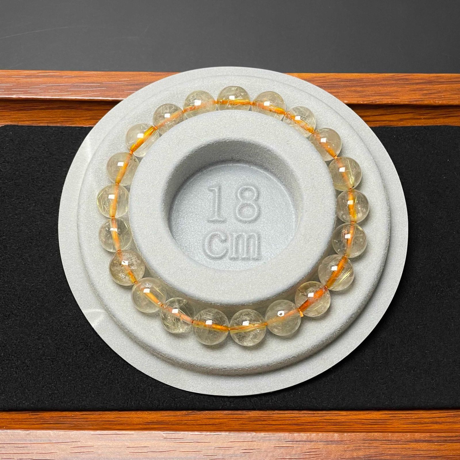 天然石☆【20A黄金タイチンルチル】☆ブレスレット 天然石 金運 9.3