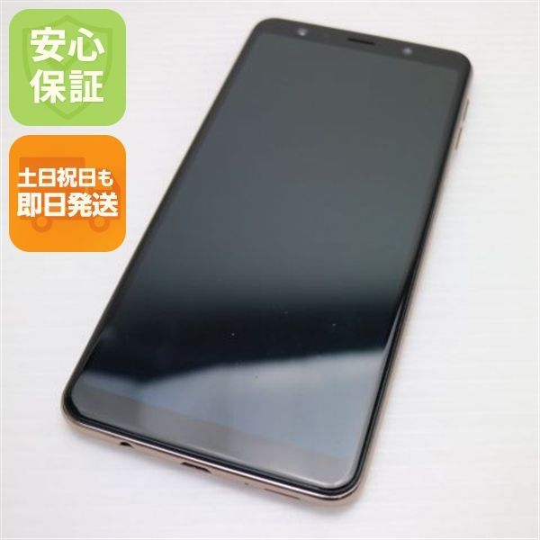 超美品 SIMフリー Galaxy A7 ゴールド スマホ 本体 白ロム 土日祝発送