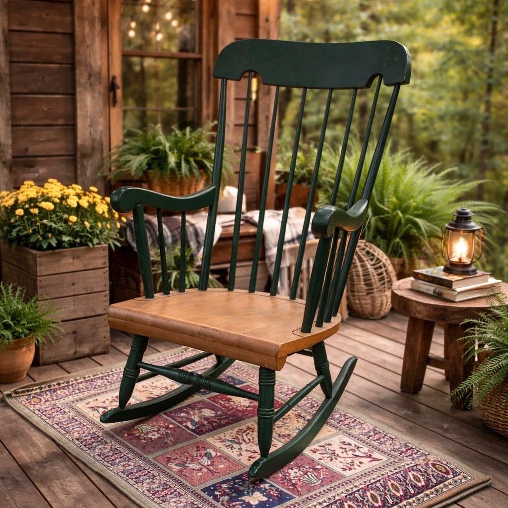 飛騨産業 キツツキ ロッキングチェア グリーン 湘南台店 - メルカリ