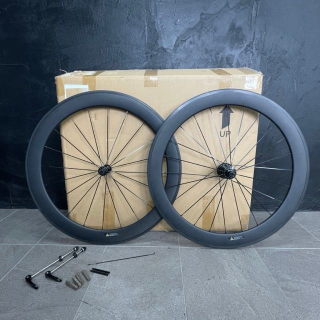 カーボンホイール 前後セット 【中古】美品 SUPERTEAM 700c クリンチャ
