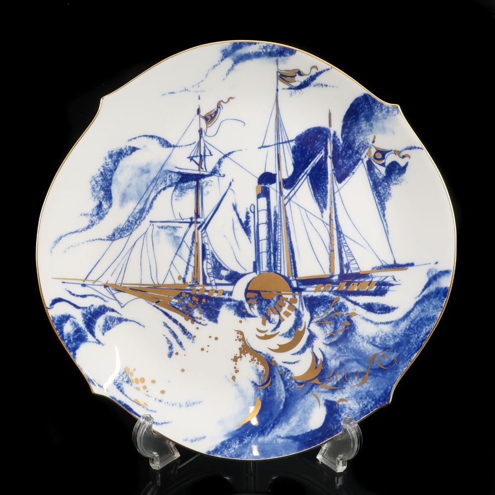 Meissen】マイセン 郵便蒸気船 ( ソルヴェイ号 ) 2001年イヤープレート