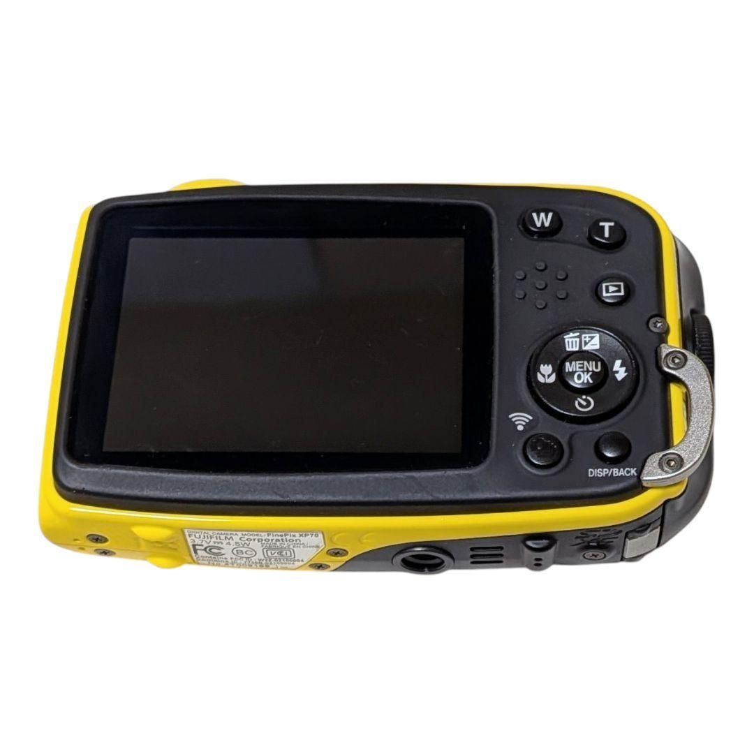 美品】FUJIFILM FinePix XP70 防水デジタルカメラ イエロー - メルカリ