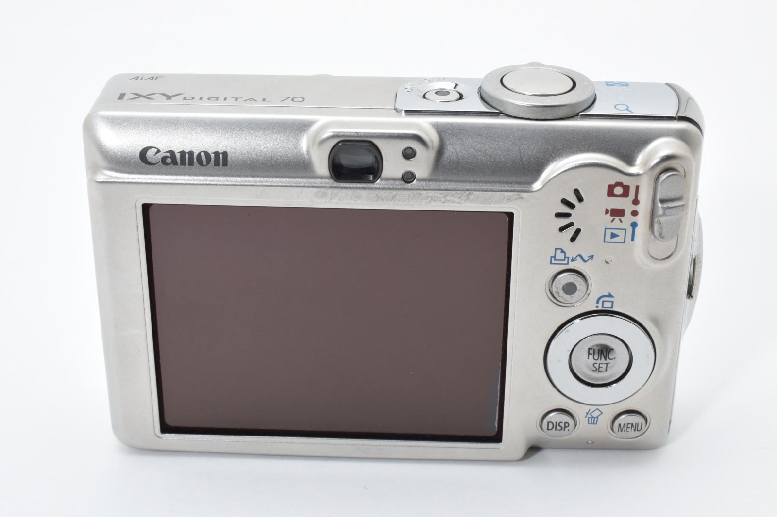 美品】Canon IXY DIGITAL 70 シルバー 動作確認済 600万画素 オールド