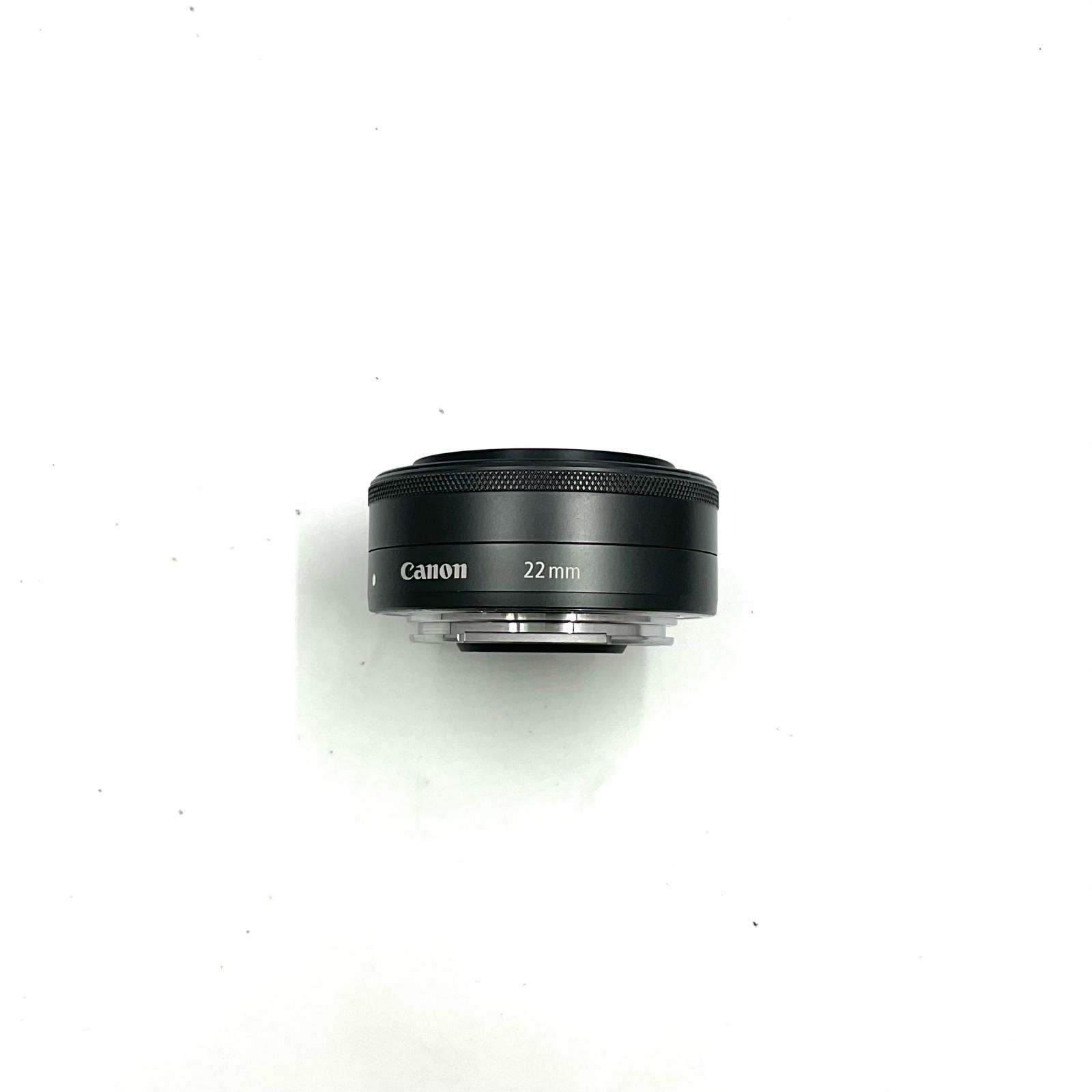 全額返金保証】【最速発送】Canon EF-M 22mm F2 STM ブラック 美品