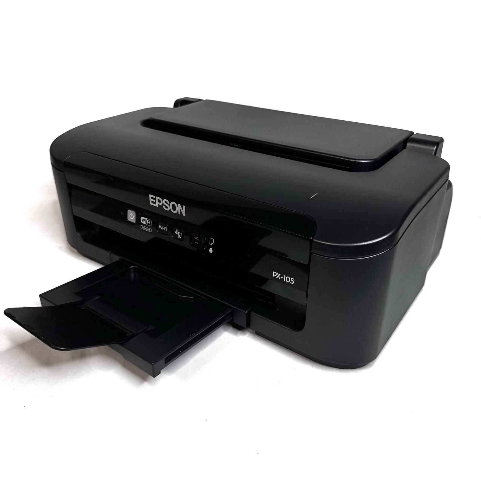 EPSON エプソン PX-105 インクジェットプリンター ブラック 黒 - メルカリ