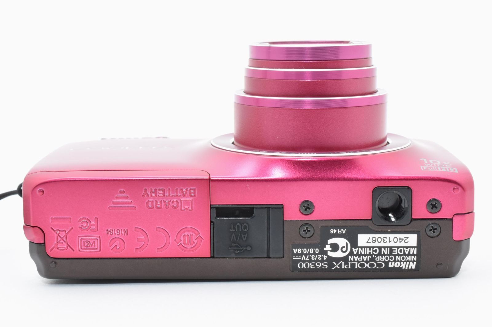 良品] NIKON ニコン COOLPIX S6300 ピンク コンパクト デジタル カメラ