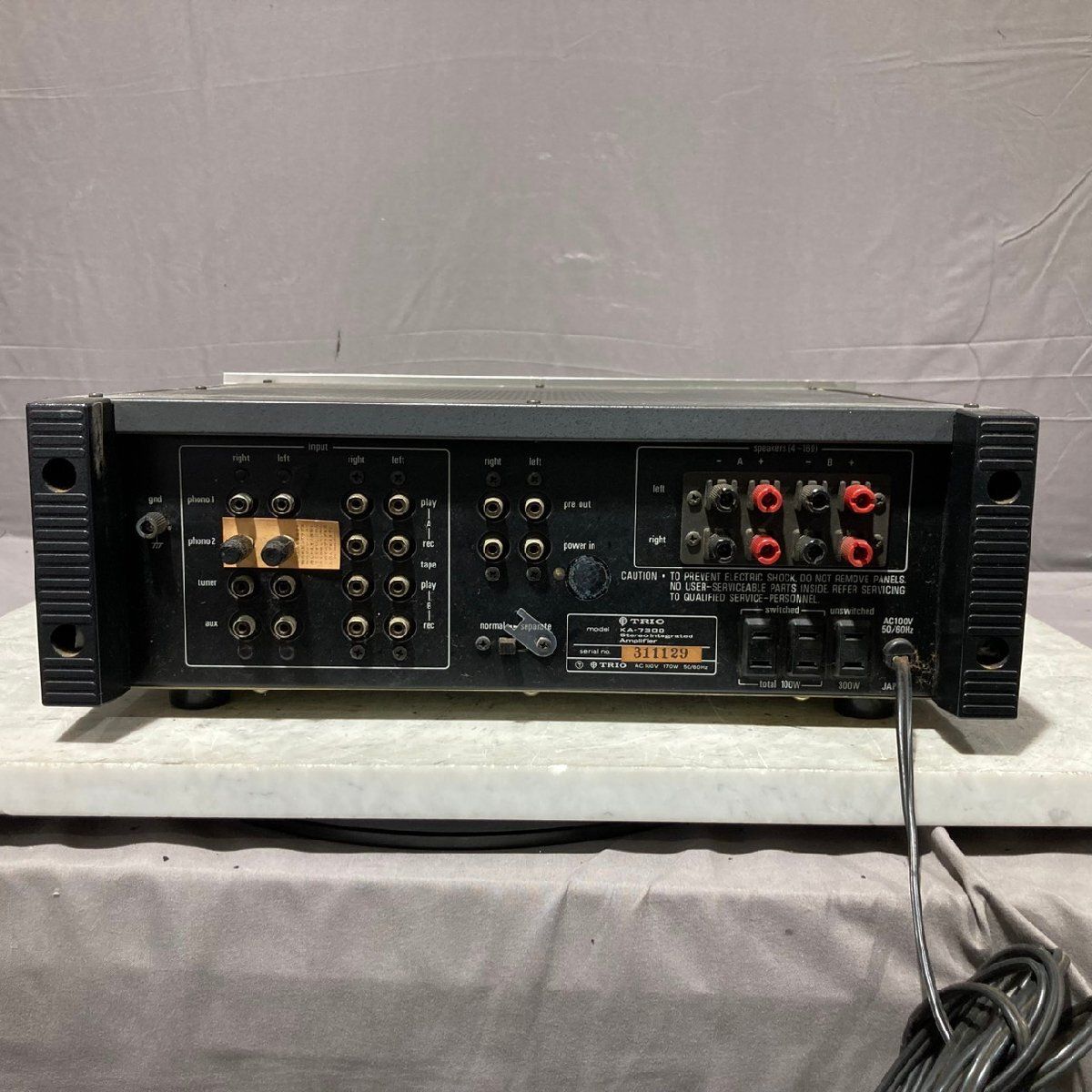 J】 TRIO KA-7300 プリメインアンプ トリオ 192702 - メルカリ