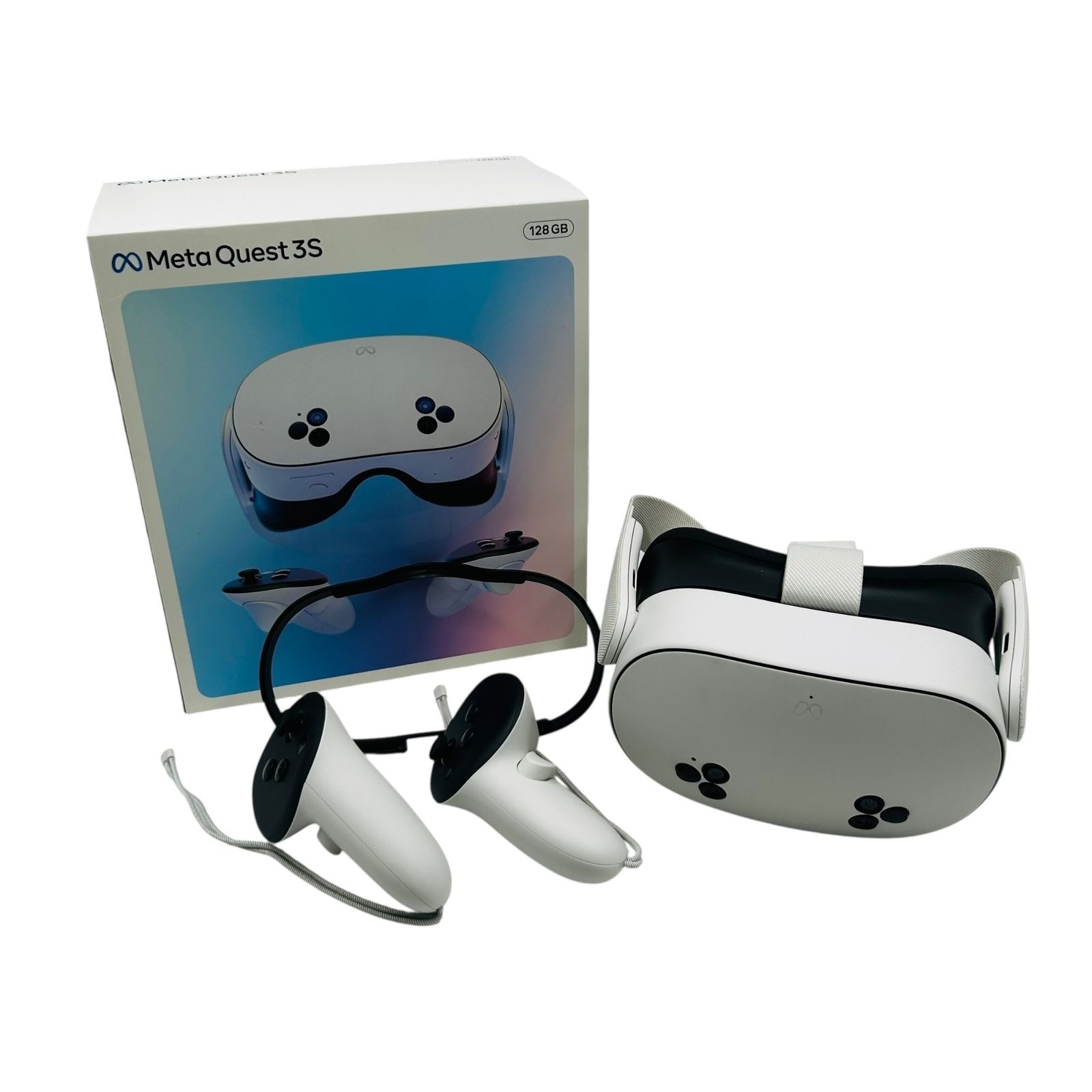 □Meta Quest 3S 128GB P97 VRヘッドセット 本体 コントローラー2個 外
