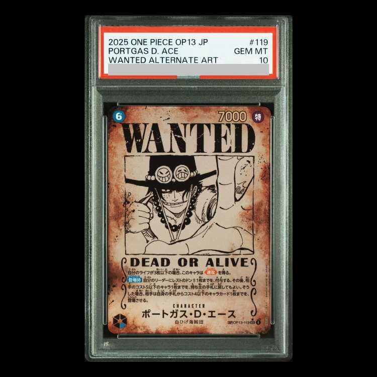 PSA10】ポートガス・D・エース(パラレル) SP OP13-119 1枚 - メルカリ