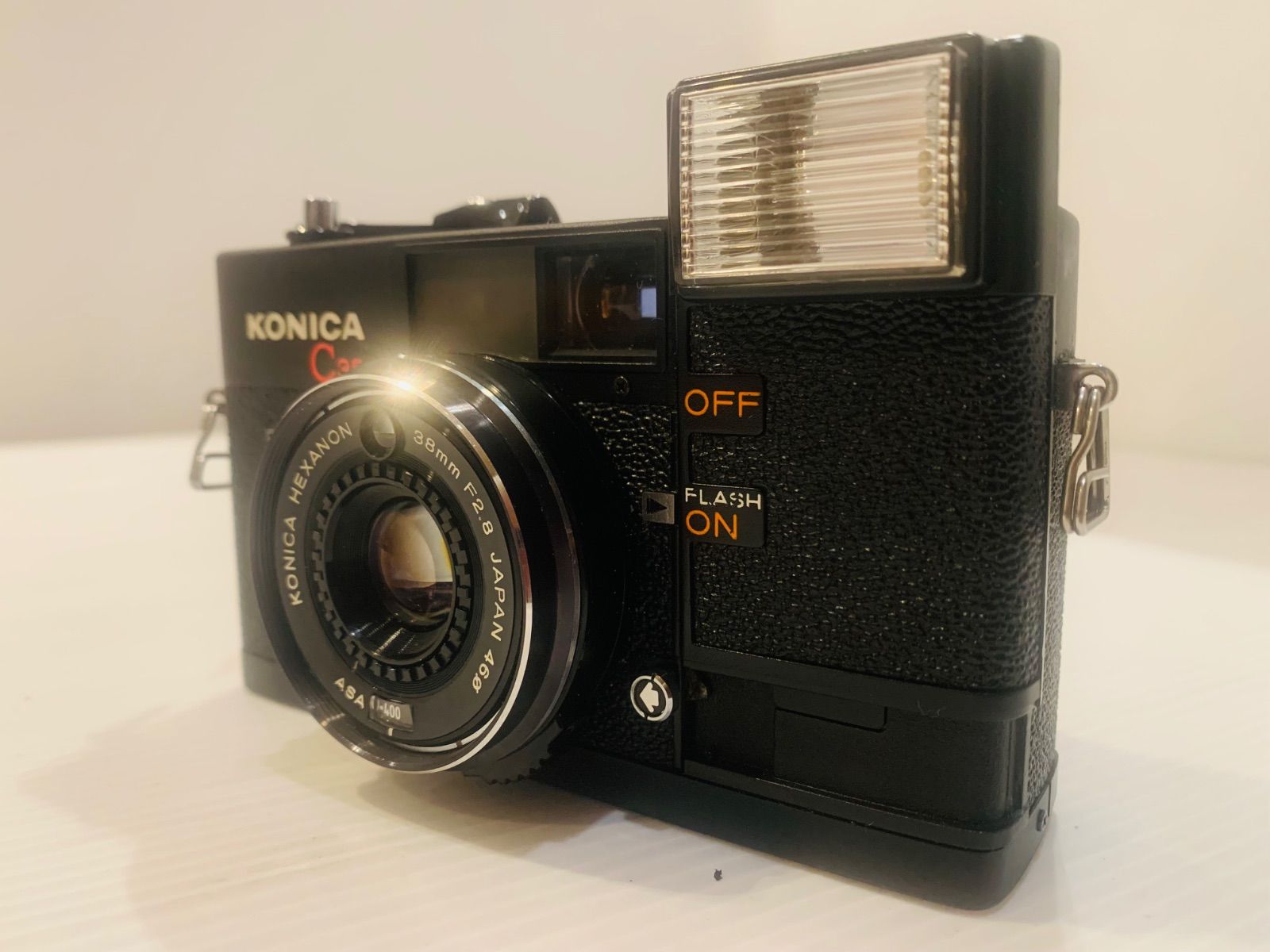 完動品】フィルムカメラ Konica C35 EF 初代ピッカリコニカ【希少