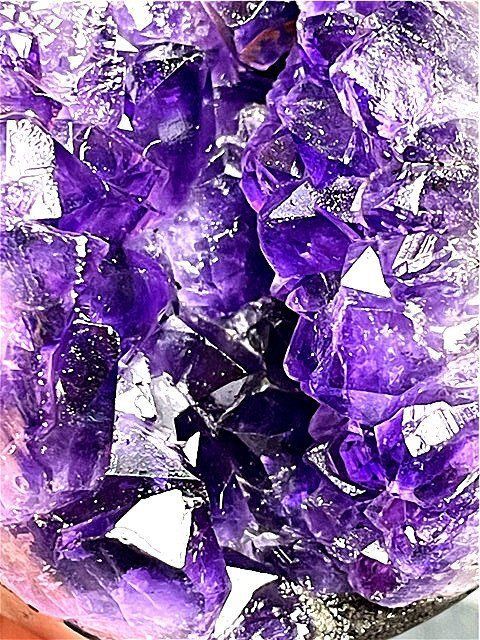 AAA級ウルグアイ産天然アメジストドーム原石開口笑B90G3/156G17C