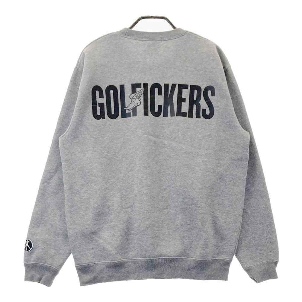 サイズ：M Golfickers ゴルフィッカーズ 裏起毛 長袖トレーナー ロゴ
