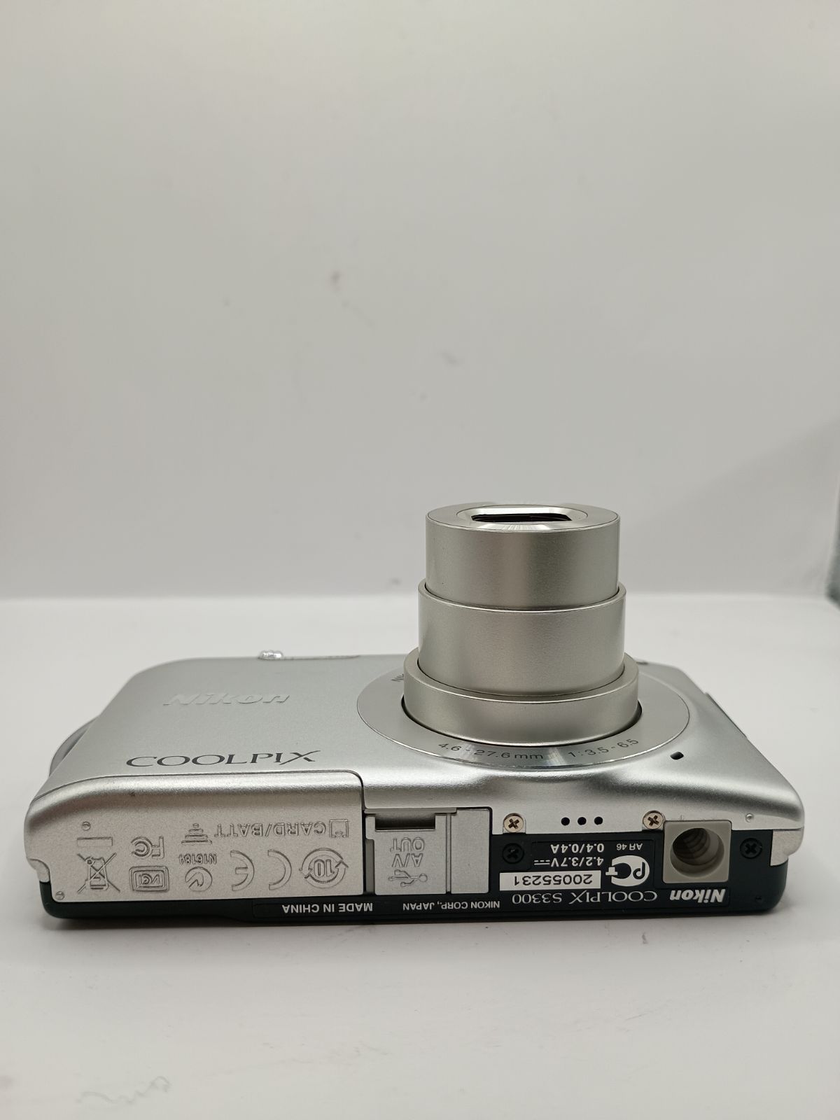 4076 【動作確認済】Nikon COOLPIX S3300 シルバー コンパクトデジタル