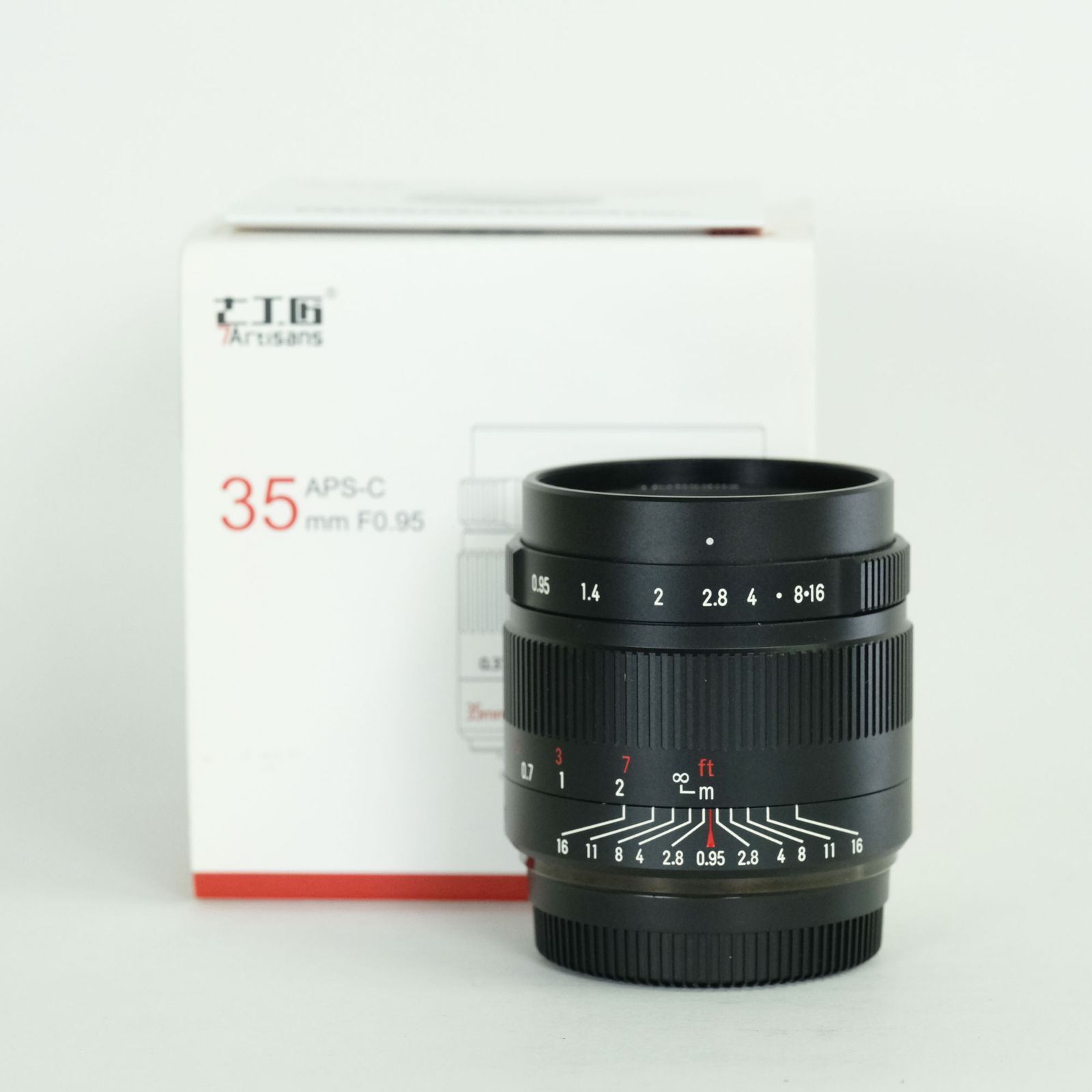 美品] 七工匠 7Artisans 35mm F0.95 (フジフイルムX用) ブラック