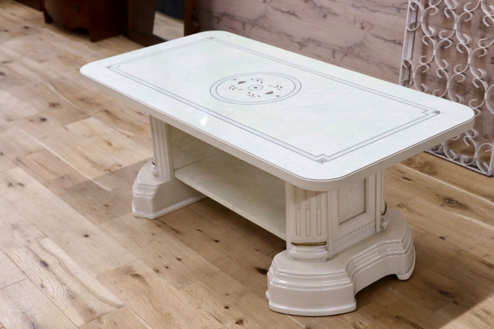 GMIK909A○イタリア クラシック ロココ調 センターテーブル リビング