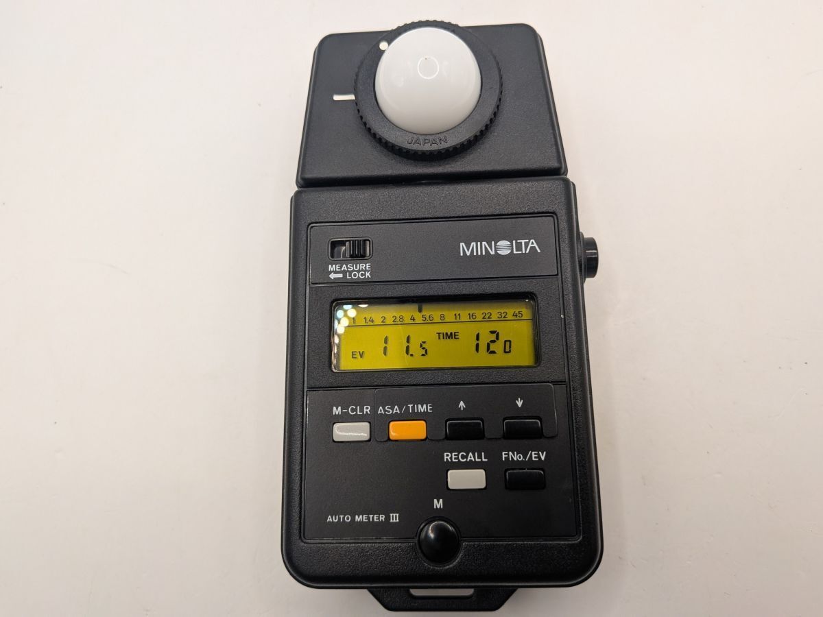 ☆良品 / 動作確認済み☆ ミノルタ Minolta AUTO METER III 露出計