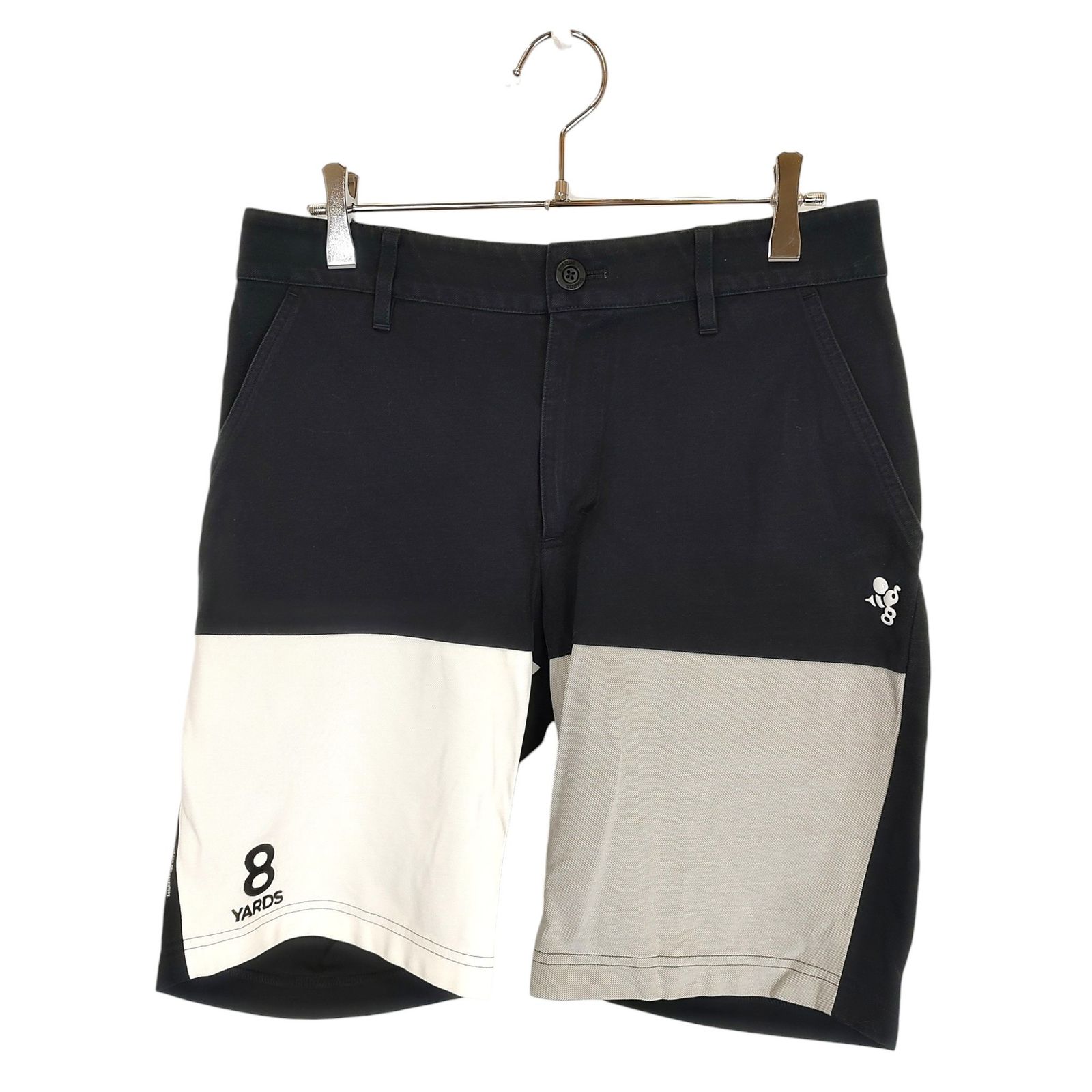 8YARDS ハチヤーズ SHORT PANTS コットン ショートパンツ L ブラック