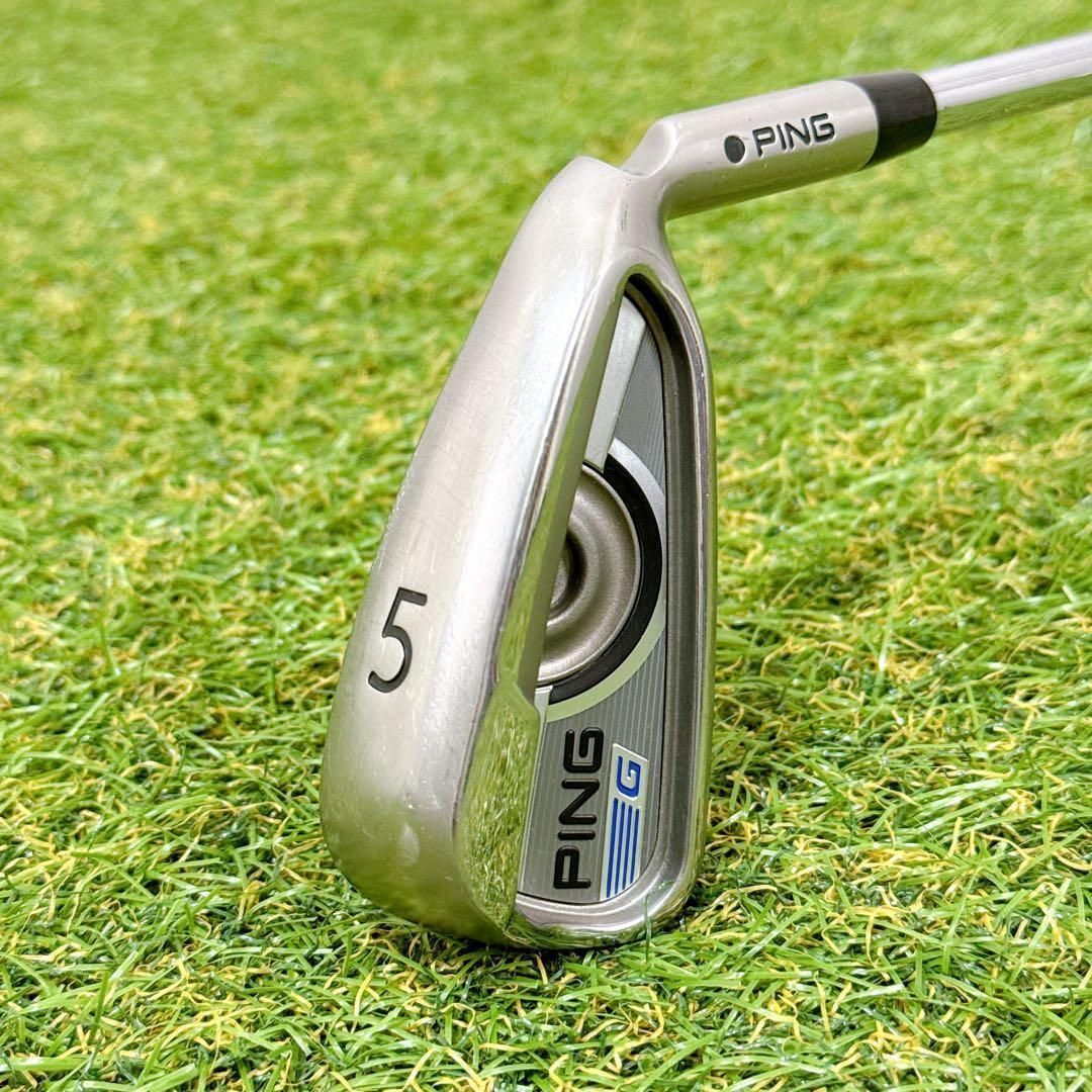 PING ピン G 5番アイアン フレックスS 黒ドット AWT ゴルフクラブ 男性