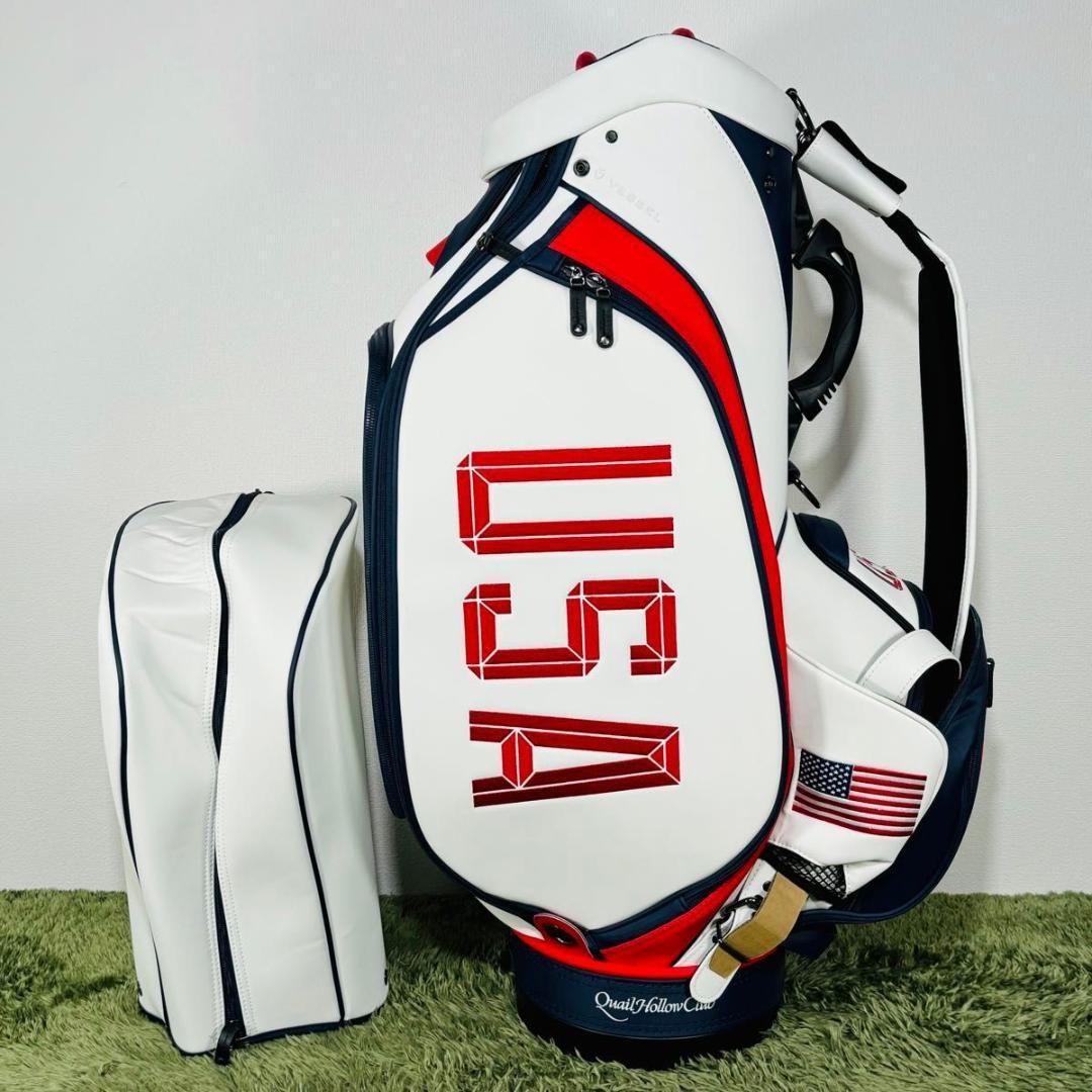 ベゼル プレジデンツカップコラボキャディバッグ カート式 6分割 未