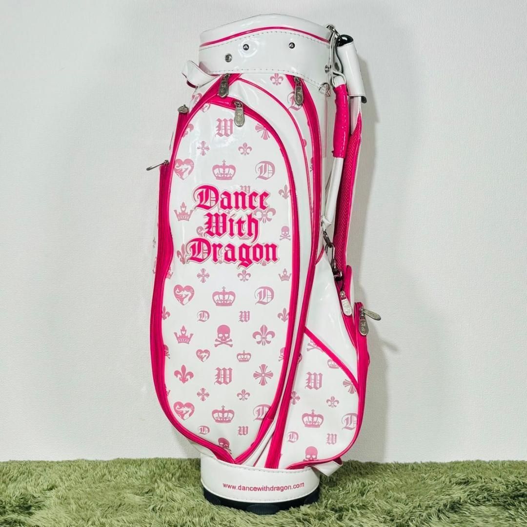 ダンスウィズドラゴン キャディバッグ カート式 5分割 エナメル 大人気