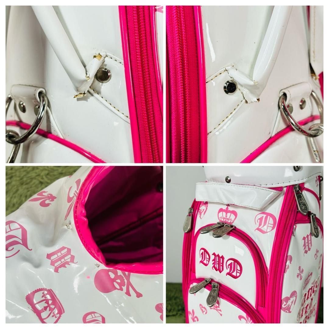 ダンスウィズドラゴン キャディバッグ カート式 5分割 エナメル 大人気