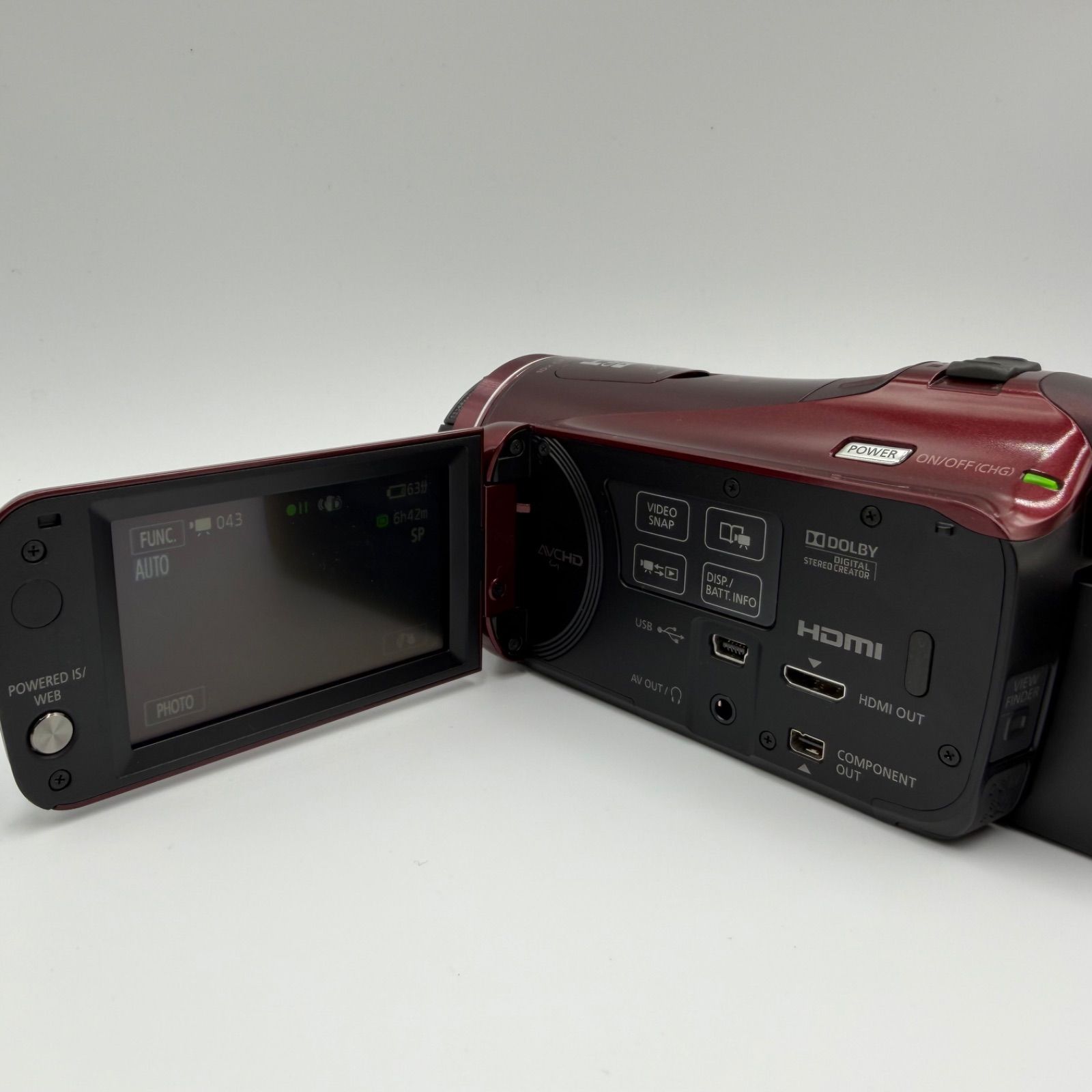 美品・動作OK】Canon iVIS HF M41 レッド 32GB内蔵 - メルカリ