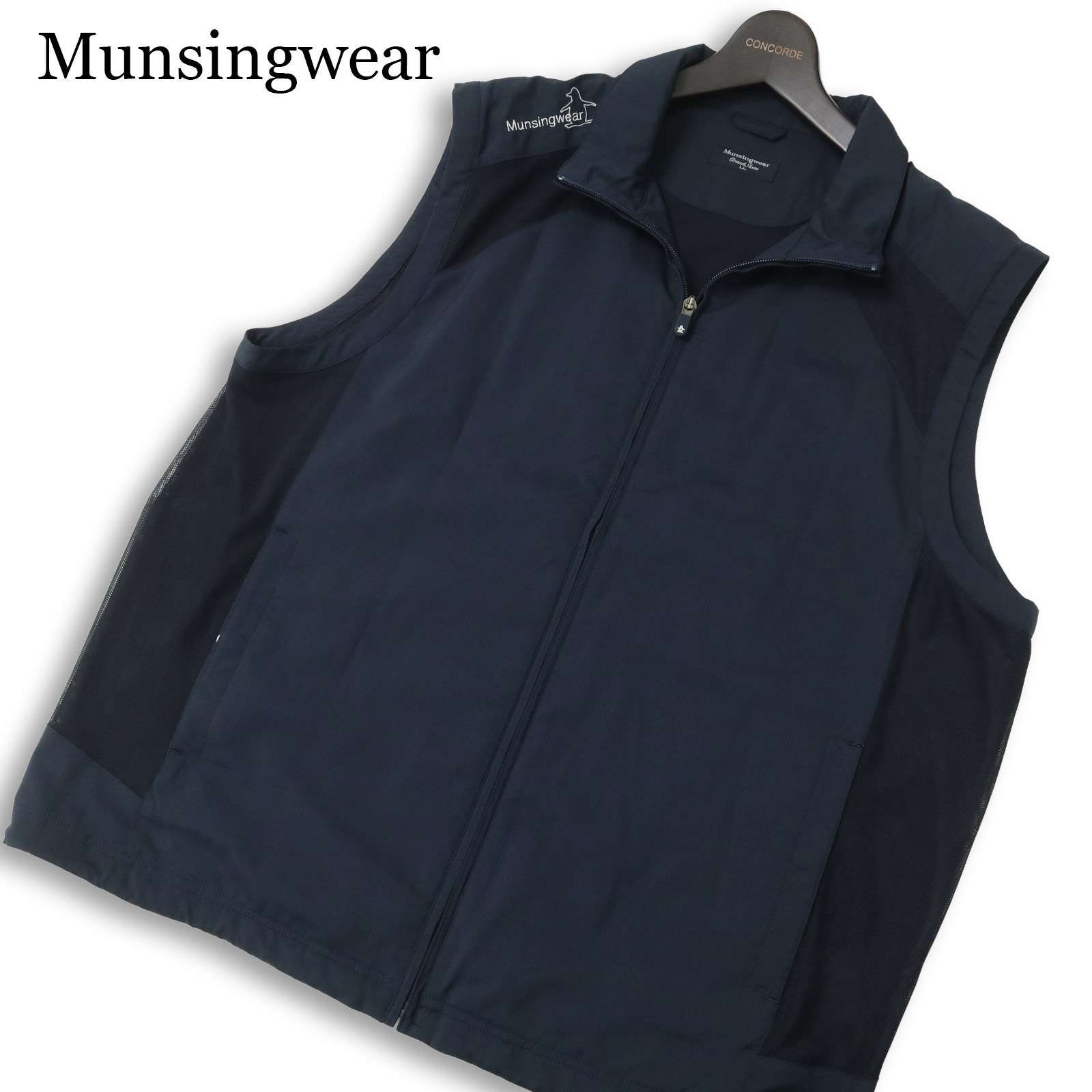 Munsingwear マンシングウェア ゴルフ 春夏☆ メッシュ切替 ロゴ刺繍