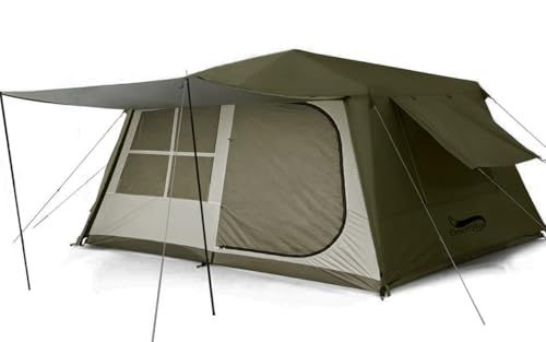 ◇DesertFox テント大型 2?6人用 ?簡単設営 ロッジ型 高さ185cm/200cm