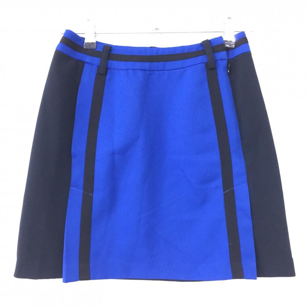 超美品】アルチビオ スカート ブルー×黒 バイカラー ウエストライン