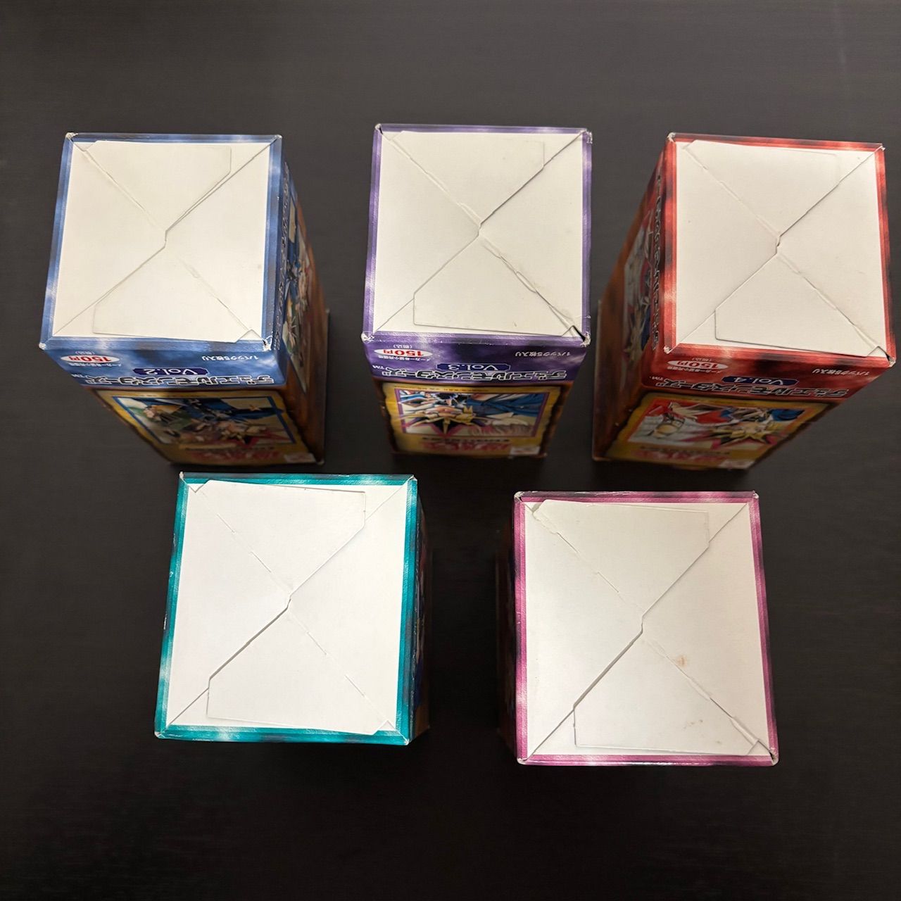 遊戯王 空箱 初期 Vol.2 〜 Vol.6 開封済み 当時物 BOX nvq40 y1