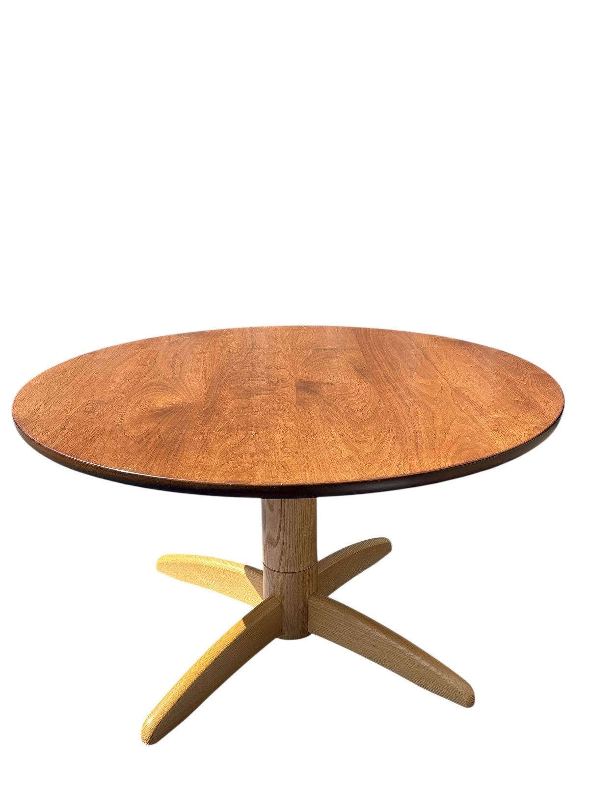 2022年製】柏木工 特注ラウンドテーブル 120cm ウォールナット×オーク