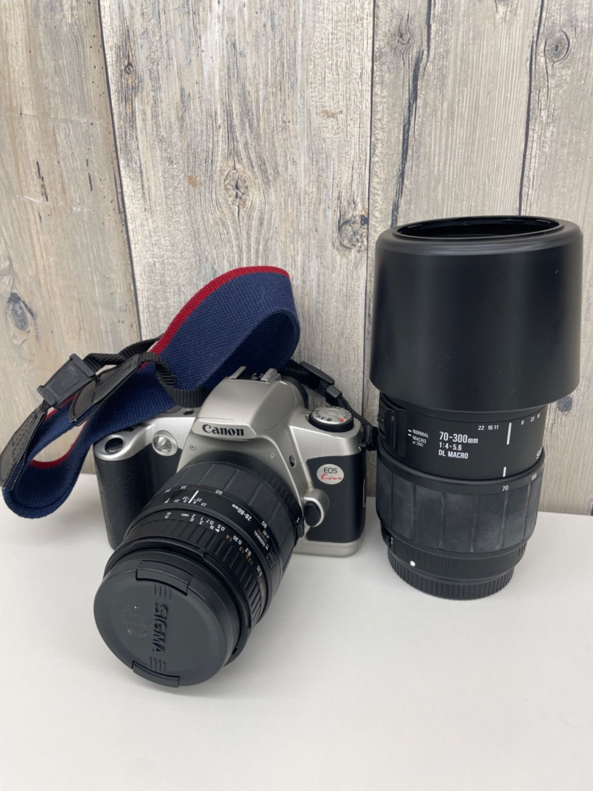 E【ジャンク品】Canon キャノン EOS kiss フィルムカメラ シグマ