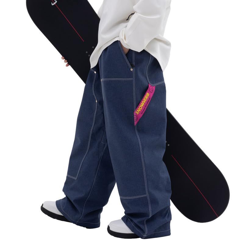 新品 [SNOWVERB] メンズ バギースキーパンツ 15K防水｜丈夫なカーゴ