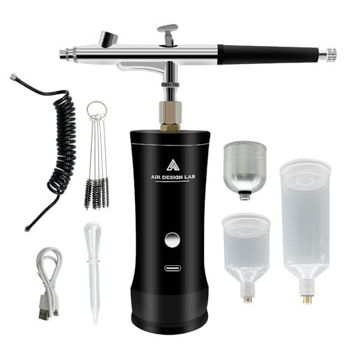 充電式 エアブラシ 28PSI ダブルアクション Type-C エアブラシセット