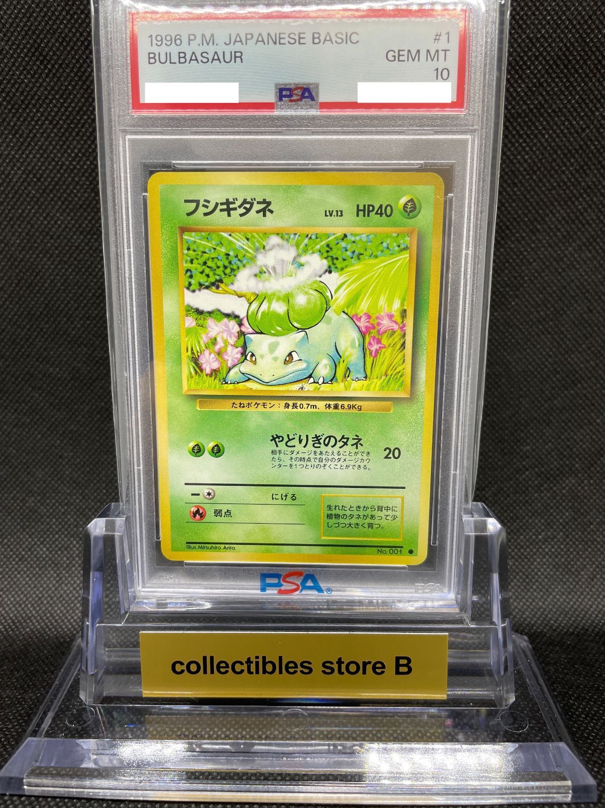 PSA10】ポケモンカード 旧裏面 フシギダネ LV.13 ポケカ 拡張パック第1