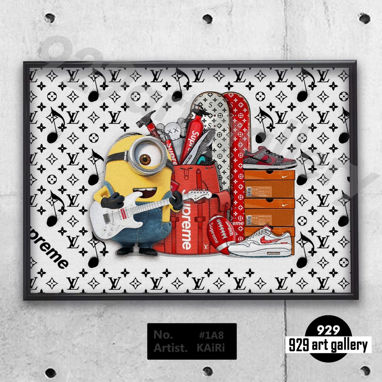 LOUIS VUITTON type☆A4額装済オマージュアートインテリアポスター#107