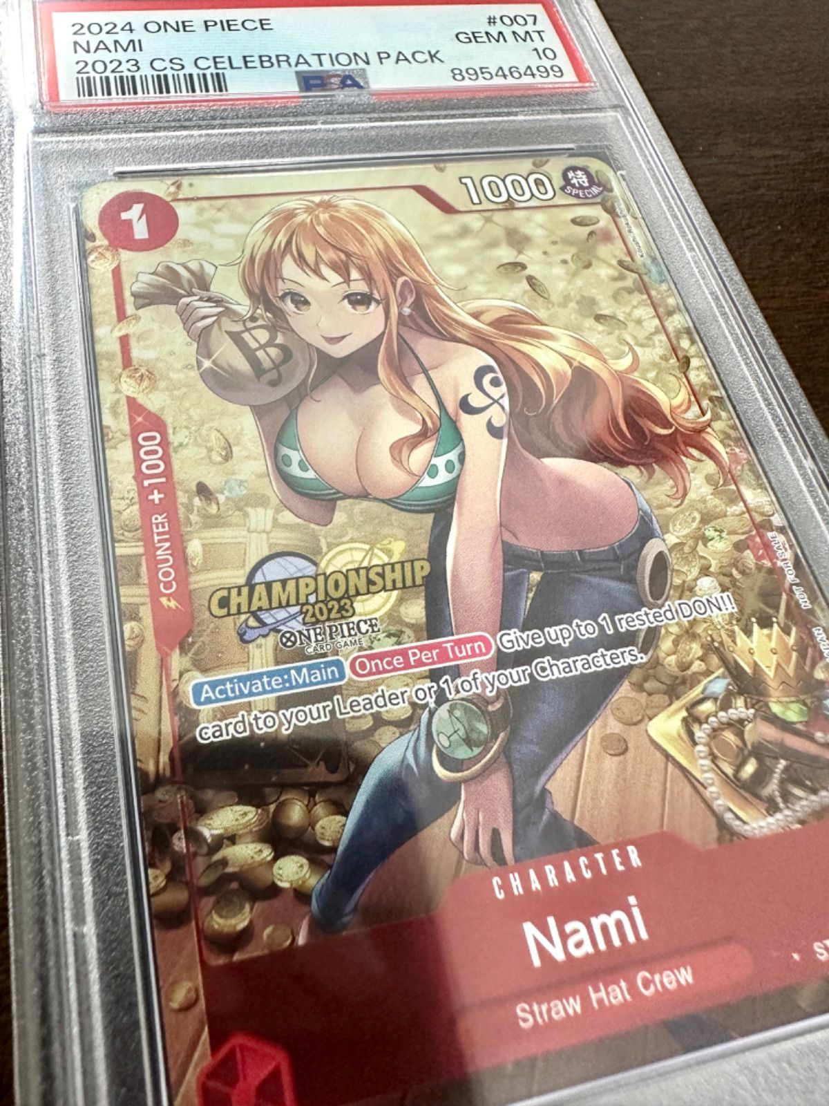 PSA10 ナミ CS 2023 チャンピオンシップ プロモ ST01-007 英語 海外版