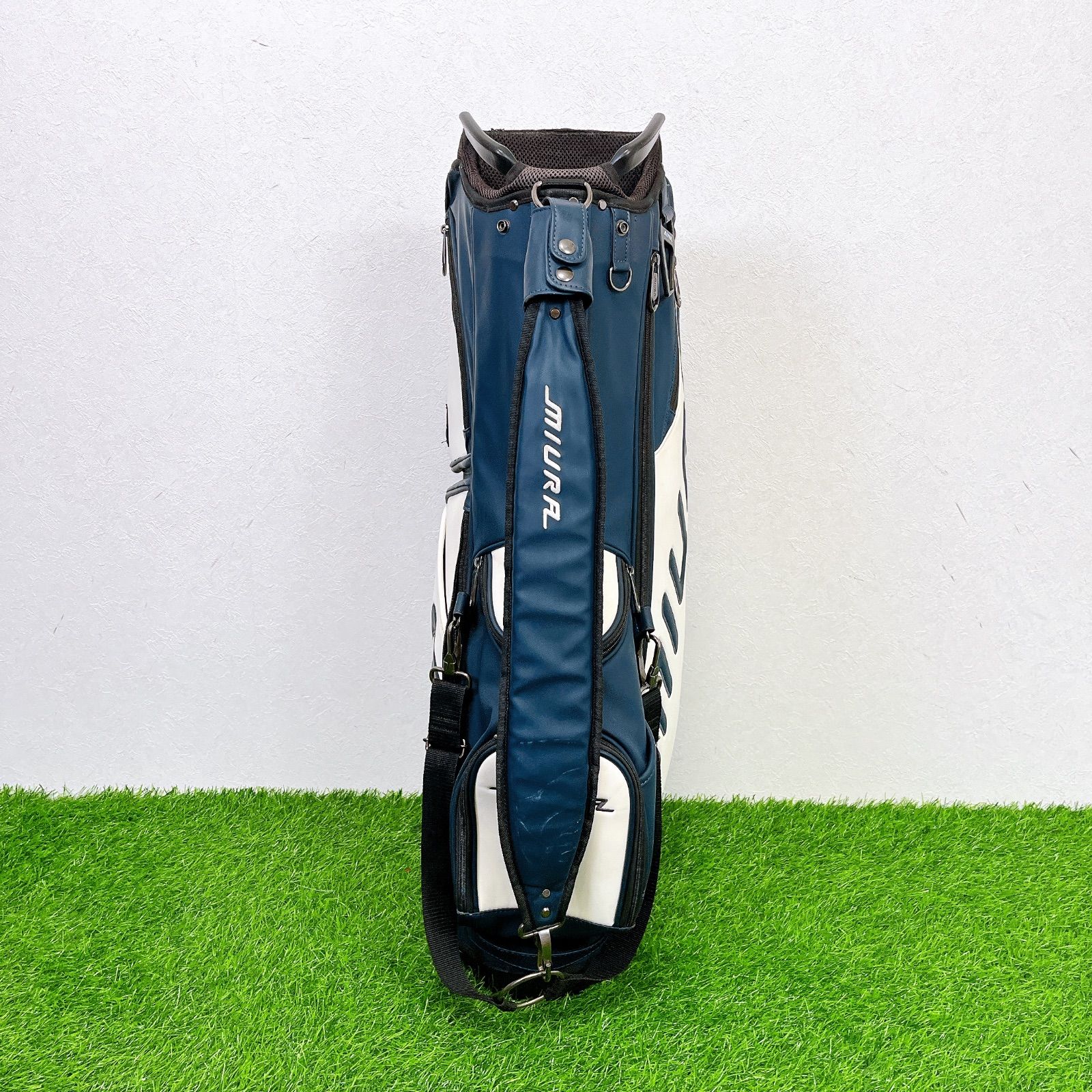 三浦技研 ミウラ MIURA SG-302 スタンド式 キャディバッグ ネイビー